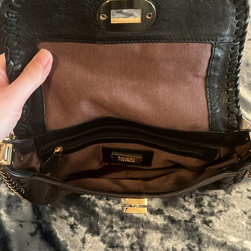 Badgley Mischka genuine leather handbag crossbody - Picture 5 of 9